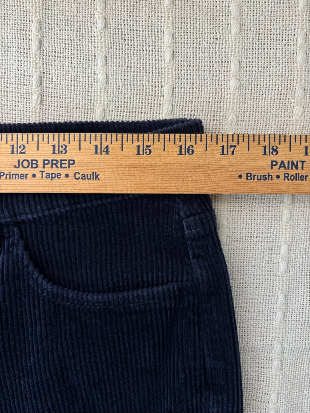 LOFT Women’s Navy Blue Corduroy Straight Leg Pants Size 10 / 30 - Picture 10 of 12